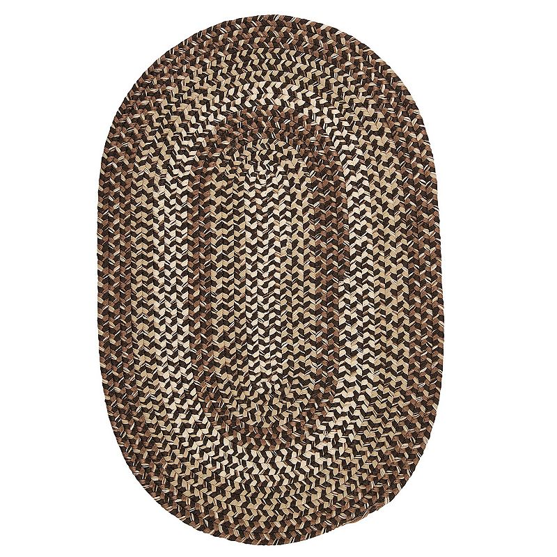 Colonial Mills Braxton Braided Rug, Beig/Green, 3X5 Ft