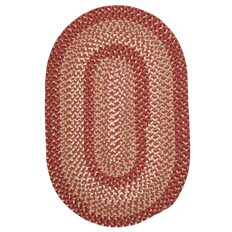 Colonial Mills Braxton Braided Rug, Red, 5X7 Ft