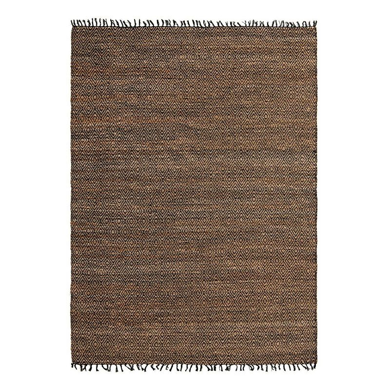 Unique Loom Mesa Jute Blend Rug, Beig/Green, 8X10 Ft