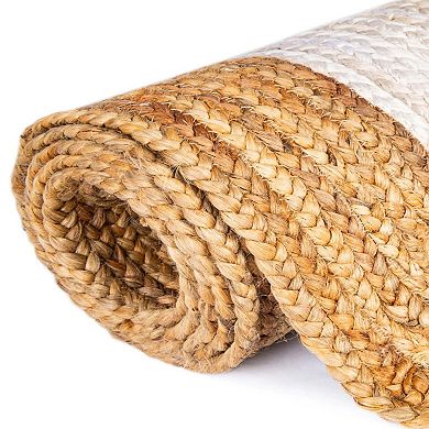 Unique Loom Goa Braided Jute Blend Rug