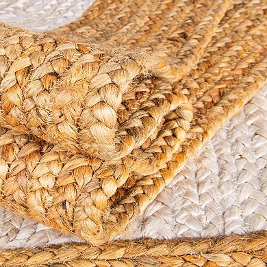 Unique Loom Goa Braided Jute Blend Rug