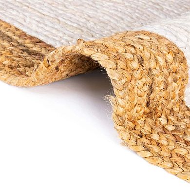 Unique Loom Goa Braided Jute Blend Rug