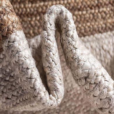 Unique Loom Goa Braided Jute Blend Rug