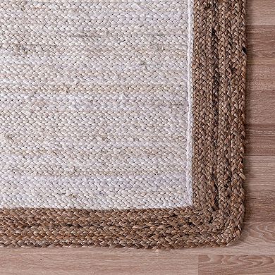 Unique Loom Goa Braided Jute Blend Rug