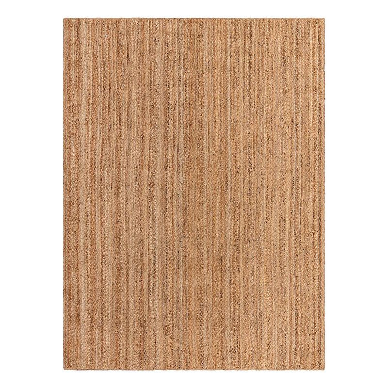 Unique Loom Dhaka Braided Jute Rug, Beig/Green, 12X16 Ft