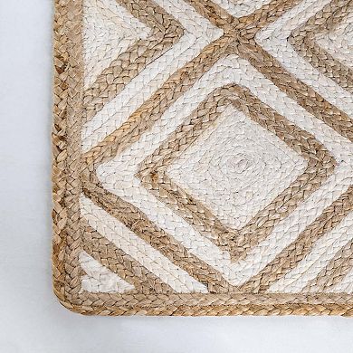 Unique Loom Bengal Braided Jute Rug