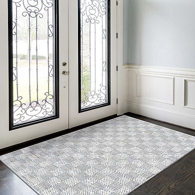 Unique Loom Checkered Chindi Rug