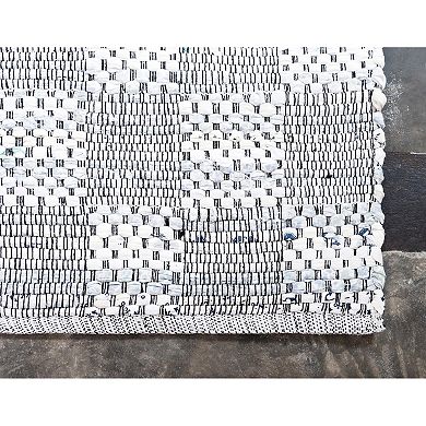 Unique Loom Checkered Chindi Rug