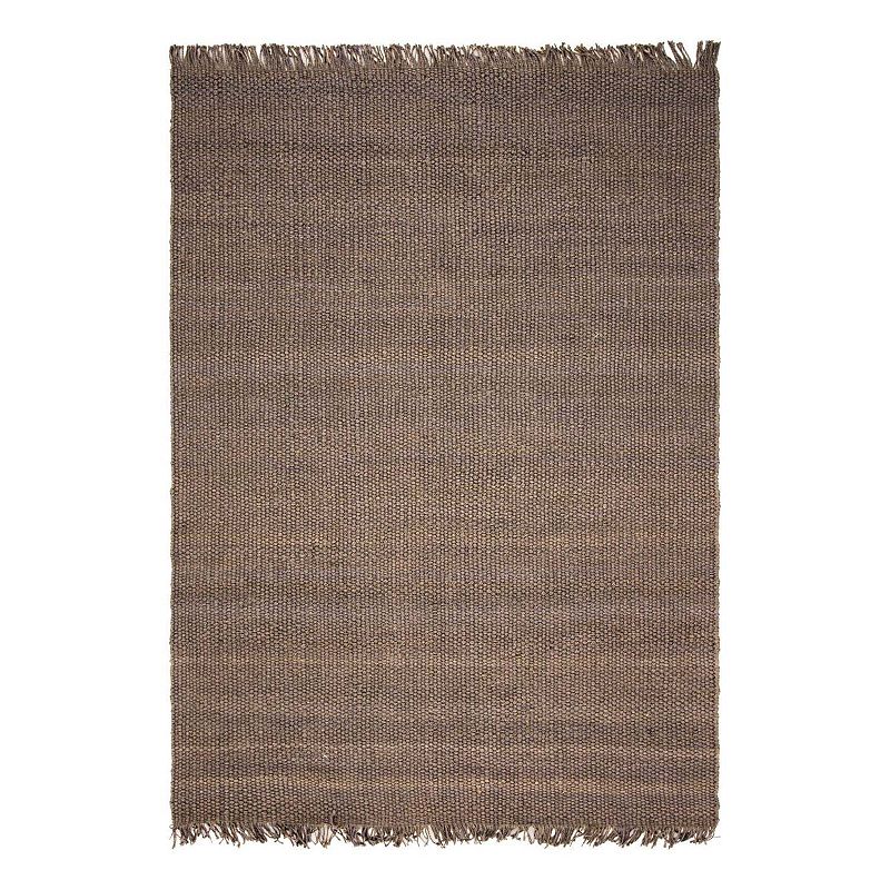 Unique Loom Chunky Jute Blend Rug, Grey, 8X10 Ft