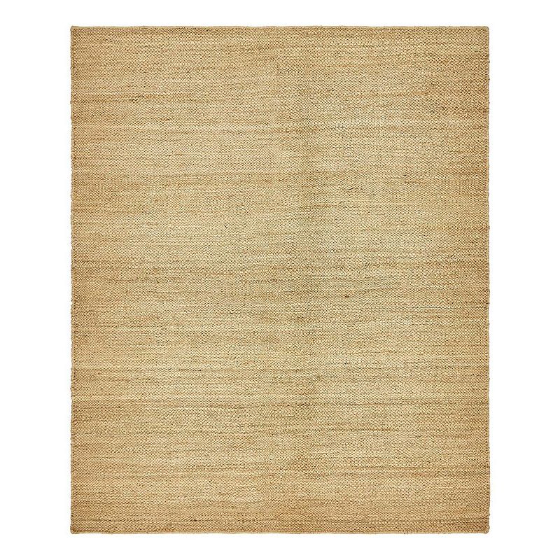 Unique Loom Chunky Jute Blend Rug, Beig/Green, 8X10 Ft