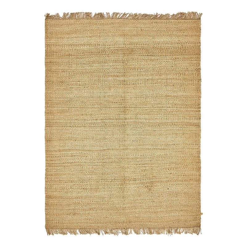 Unique Loom Chunky Jute Blend Rug, Beig/Green, 9X12 Ft
