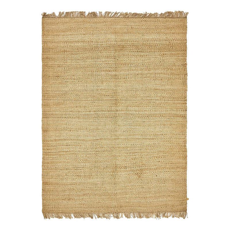 Unique Loom Chunky Jute Blend Rug, Beig/Green, 8X10 Ft