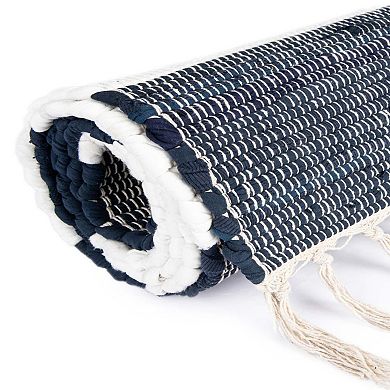 Unique Loom Striped Chindi Rag Rug
