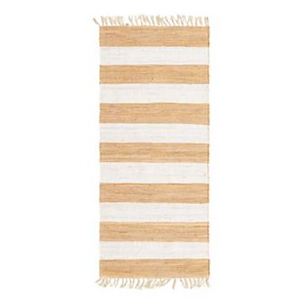 Unique Loom Striped Chindi Rag Rug