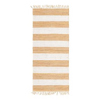 Unique Loom Striped Chindi Rag Rug