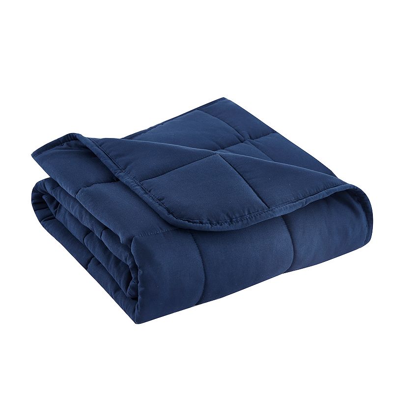 Bon Voyage 5-lbs. Microfiber Travel Weighted Throw, Blue, 5 LBS