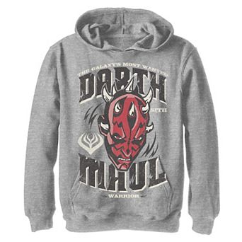Boys 8-20 Star Wars Darth Maul The Galaxy's Most Wanted Head Shot Graphic Hoodie