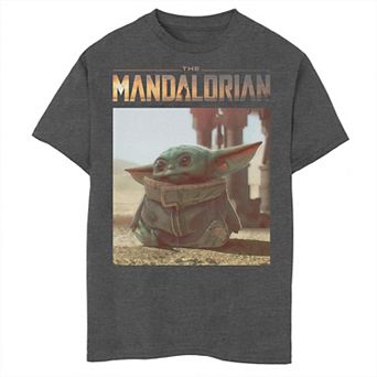 Boys 8-20 Star Wars The Mandalorian The Child Portrait Logo Graphic Tee