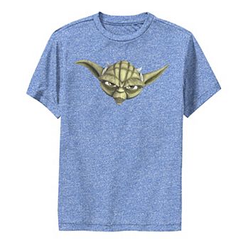 Boys 8-20 Star Wars: Clone Wars Yoda Big Face Performance Graphic Tee