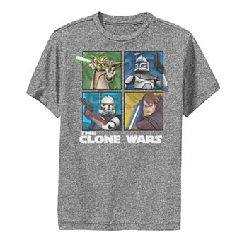 Boys 8-20 Star Wars: The Clone Wars Group Shot Box Up Performance Graphic Tee