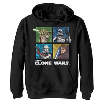 Boys 8-20 Star Wars: The Clone Wars Group Shot Box Up Graphic Hoodie
