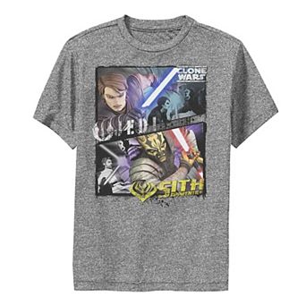 Boys 8-20 Star Wars: The Clone Wars Jedi & Sith Panels Performance Graphic Tee