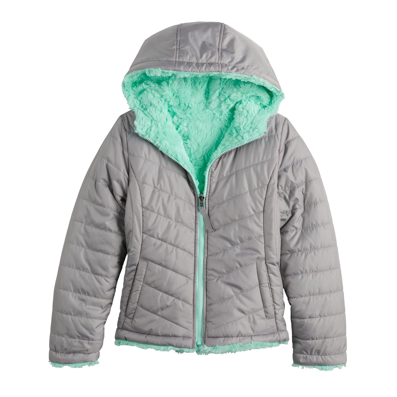 girls blue winter coat