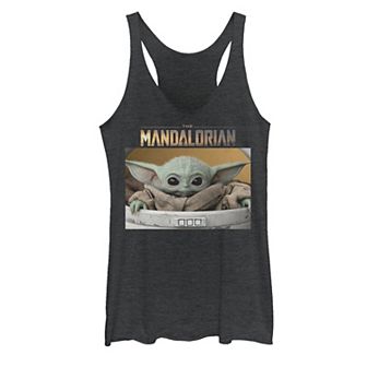 Juniors' Star Wars The Mandalorian The Child aka Baby Yoda Graphic Tank Top