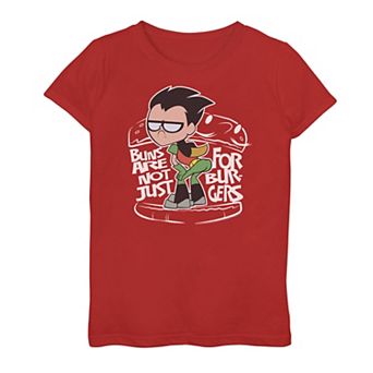 Girls 7-16 DC Comics Graphic Teen Titans Go! Buns Are Not Just For Burgers Graphic Tee