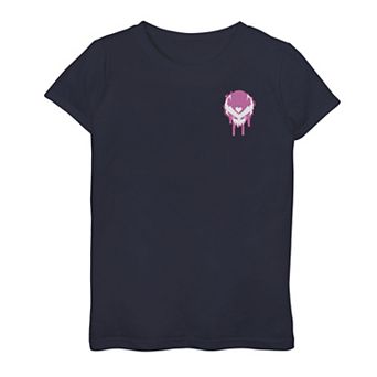 Girls 7-16 Marvel Venomized Spider-Gwen Left Chest Badge Graphic Tee