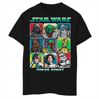 Boys 8-20 Star Wars Video Game Start Screen Graphic Tee
