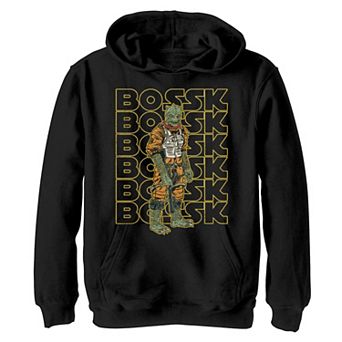 Boys 8-20 Star Wars Bossk Text Stack Graphic Hoodie