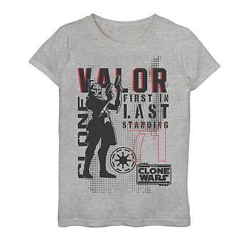 Girls 7-16 Star Wars: Clone Wars Valor First In Last Standing Graphic Tee
