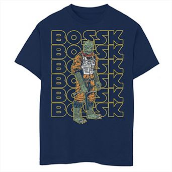 Boys 6-20 Star Wars Bossk Text Stack Graphic Tee
