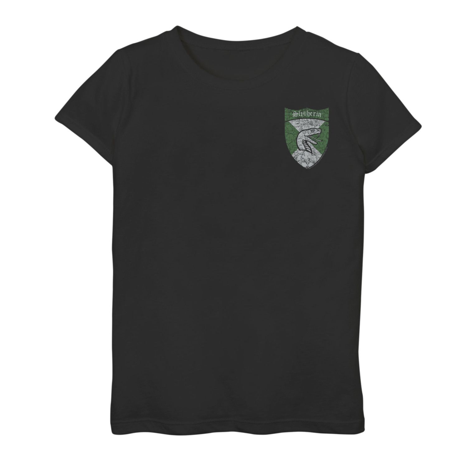 Image for Harry Potter Girls 7-16 Slytherin Crest Left Chest Graphic Tee at Kohl's.