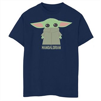 Boys 6-20 Star Wars The Mandalorian The Child aka Baby Yoda Hidden Face Portrait Graphic Tee