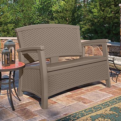 Suncast Loveseat Storage Bench