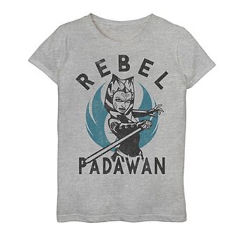 Girls 7-16 Star Wars: Clone Wars Ahsoka Rebel Padawan Portrait Graphic Tee