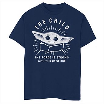 Boys 8-20 Star Wars The Mandalorian The Child aka Baby Yoda The Force Is Strong Graphic Tee