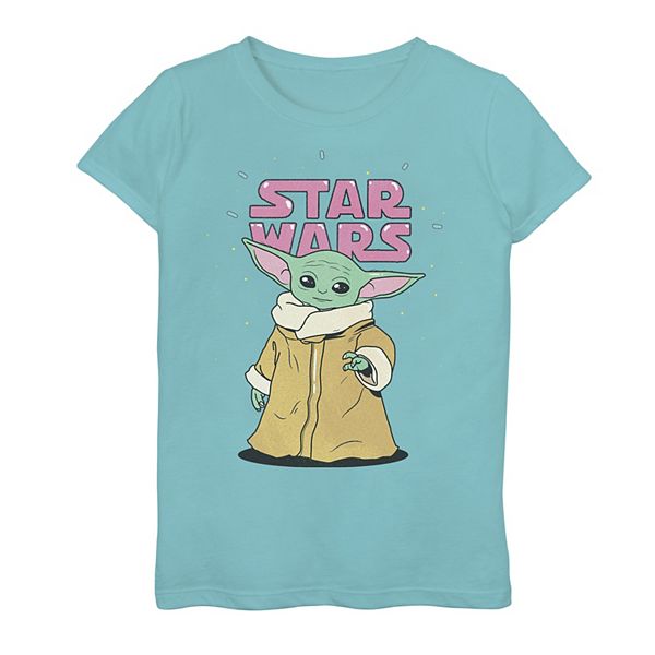 Girls 7 16 Star Wars The Mandalorian The Child Aka Baby Yoda Cute Force Cartoon Logo Graphic Tee