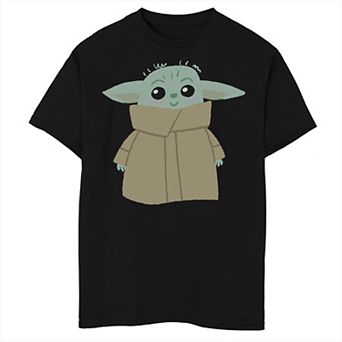 Boys 6-20 Star Wars The Mandalorian The Child aka Baby Yoda Blushing Portrait Graphic Tee