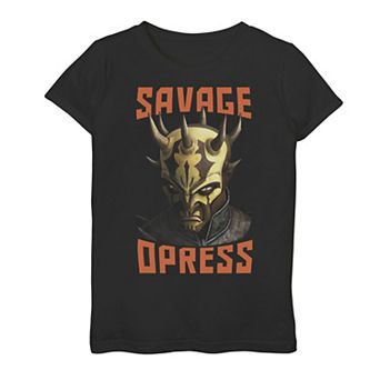 Girls 7-16 Star Wars: Clone Wars Savage Opress Big Face Graphic Tee