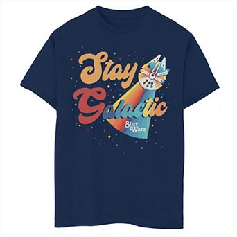 Boys 8-20 Star Wars Millennium Falcon Stay Galactic Graphic Tee