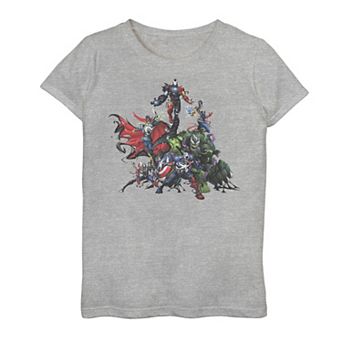 Girls 7-16 Marvel Avengers Venom Group Shot Graphic Tee