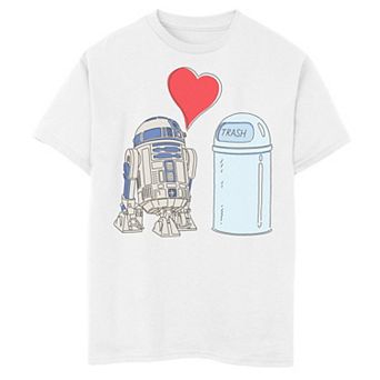 Boys 8-20 Star Wars R2-D2 Loves Trash Can Graphic Tee