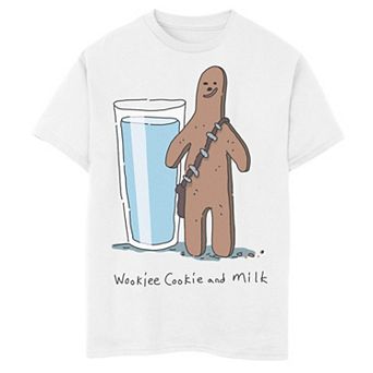 Boys 8-20 Star Wars Chewbacca Wookiee Cookie And Milk Graphic Tee