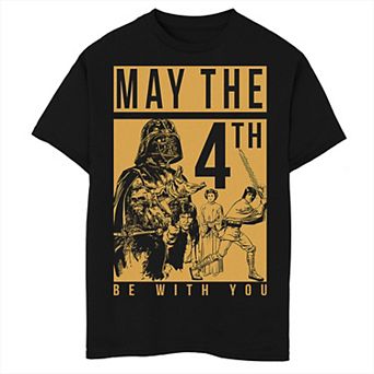Boys 6-20 Star Wars May The 4th Be With You Vader Poster Graphic Tee