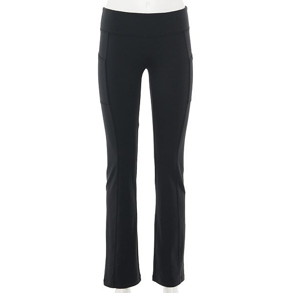 Juniors' SO® Bootcut Yoga Pants with Piping