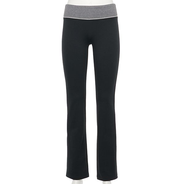 Juniors' SO® Bootcut Yoga Pants with Piping