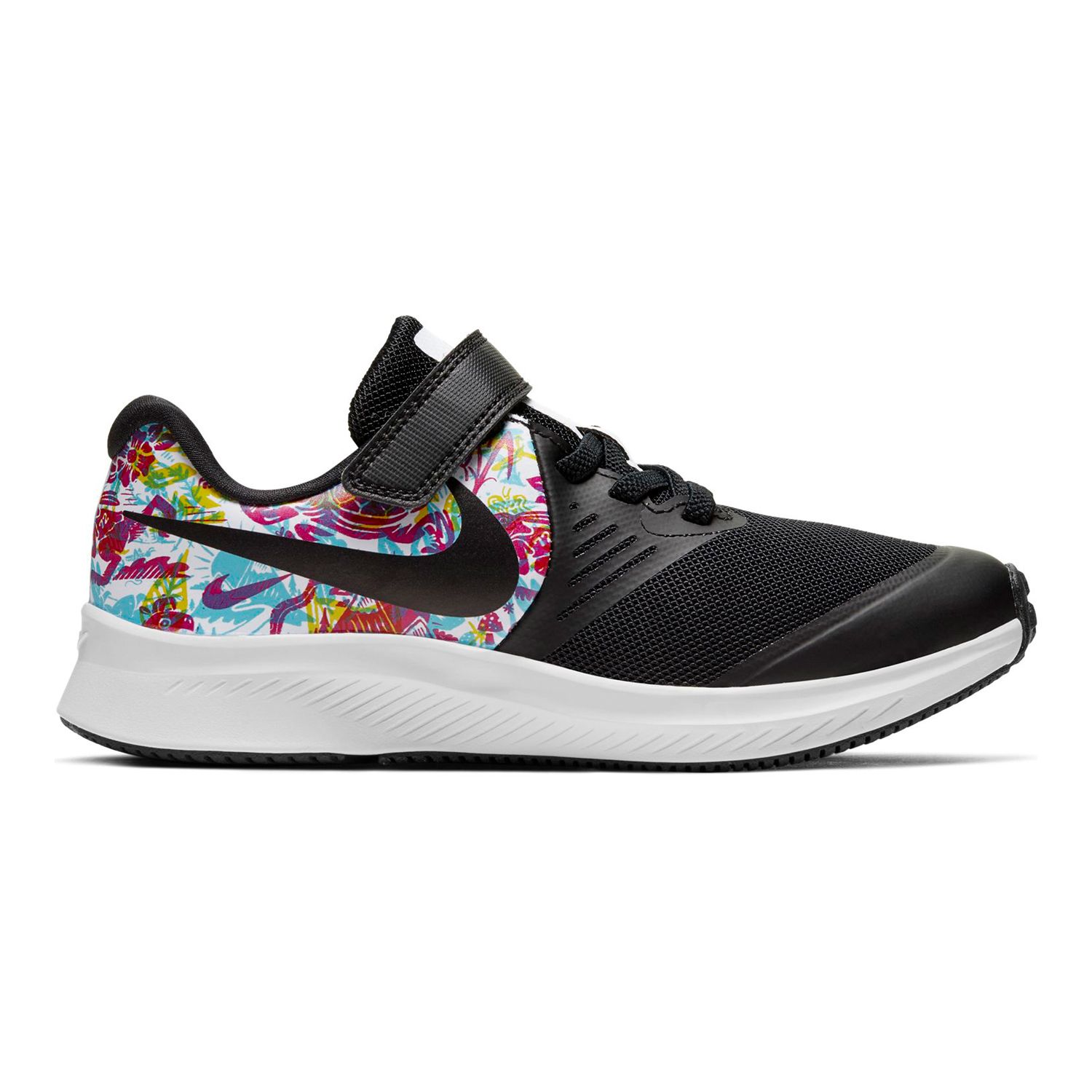 nike star runner black floral